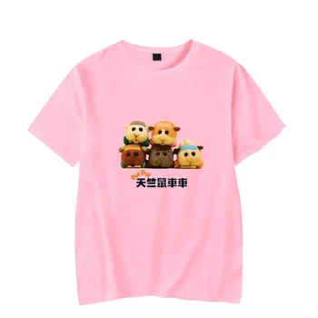 Anime Harajuku T shirt Poletje Učenci Vsakodnevno Casual zgornji deli oblačil za Moške, Ženske Tshirt Pui Pui Molcar T shirt Visoke Kakovosti Majica