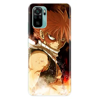 Anime Manga Fairy Tail Silikonski Primeru Telefon za Xiaomi Redmi Opomba 10 9 Pro Max 10S 9S 8T 8 8A 9 9A 9C NFC 9T 7 Soft Cover