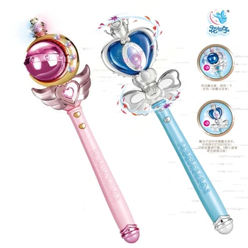 Anime Sailor Moon Cosplay Čarobno palico Palica Tlivni Palica Spirala Srce Luna Rod Glasbenih LED igrače Dekle Darila