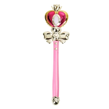 Anime Sailor Moon Cosplay Čarobno palico Palica Tlivni Palica Spirala Srce Luna Rod Glasbenih LED igrače Dekle Darila