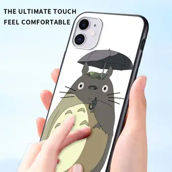 Anime Totoro Primeru za iphone 11 12 Pro Max 7 8 Xr Xs X SE 2020 6S 6 Plus Silikonski Pokrovček Telefona Fundas Coque Lupini Capa Celice Vrečko