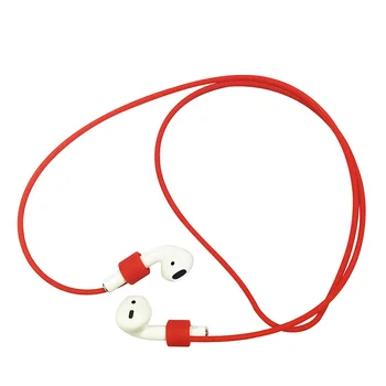 Anti-Izgubil Silikonski Slušalke Vrv Imetnik Kabel Za Apple iphone X 8 7 AirPods Brezžične Bluetooth Slušalke Ovratni Pašček Kabel Niz