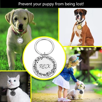 Anti-izgubljeno Pes ID Tags Darila za Pasje Ljubitelje Osebno Pet Ovratnik Oznake za Lastnika Psa, ki je Vgravirana Hišne Oznake Nov Psiček Oznako Darila
