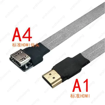 Anti-motnje Kabel Ultralahkih FPV HDMI je združljiv Moški-Mini/MicroHDMI Ženski FPC10cm 20 cm 30 cm 50 cm za GH4 GoPro BMPCC