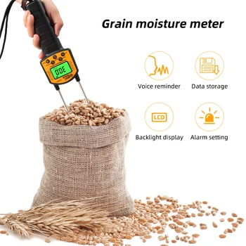 AR991 Zrn Vlage Meter Digitalni Tester Higrometer LCD-Zaslon Uporabljate Za 14 vrste Pridelka Koruze, Pšenice, Riža, Fižola, Pšenice Moka za Krmo,