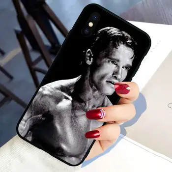 Arnold Schwarzenegger Primeru Telefon Za Črno-Iphone 5s 5 jv 6 6s 7 8 11 12 X Xs Xr Pro Plus Max Mini Pokrov