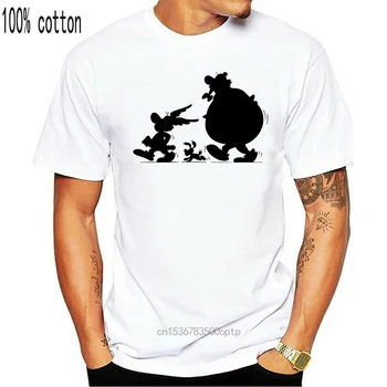 Asterix in Obelix Smešno Design Bombaž Vrhovi Tees Moških in Unisex Poletje Zelena, Rumena T-shirt Femme Plus Velikost 5XL