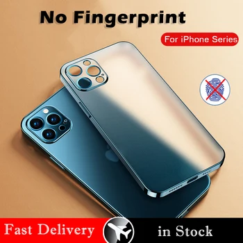 ASTUBIA Luksuzni Kvadratnih Plating Jasno Primeru Telefon Za iPhone 11 12 Pro Mini Max X XR XS Max 7 8 Plus SE2 Prozoren Silikonski Pokrov