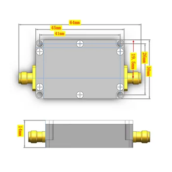 ATT 10M-6GHZ 2W Digitalni attenuator korak 0.5 DB 0-31.5 CNC območju ZA HAM radio Sprejemnik, ČE je Frekvenca TIP-C moč