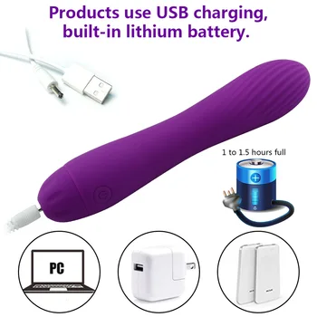 AV Nit Vibrator za G-Spot Klitoris Vagine Stimulator USB Polnilne Sex Igrače za Ženske Nepremočljiva Masturbator