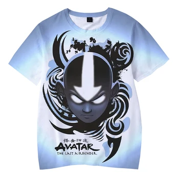 Avatar The Last Airbender 3D printed majica s kratkimi rokavi Moški/ženska Moda Majice Smešne O-vratu Priložnostne Kratek Rokav Vrhovi Prevelik 2XS-5XL