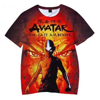 Avatar The Last Airbender 3D printed majica s kratkimi rokavi Moški/ženska Moda Majice Smešne O-vratu Priložnostne Kratek Rokav Vrhovi Prevelik 2XS-5XL