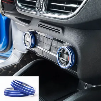 Avto Aluminij Zlitine Gumb Kritje Za Ford Focus MK4 2019 2020 Centralni Nadzor Lgnition Glasnost zvonjenja Gumb Dodatki