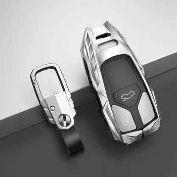 Avto Ključ Primeru Zajema Ključne Vrečko Za Audi a1 a3 8v a4 b9 a5 a6 a7 v3 v5 v7 tt Nosilec Lupina Samodejno Zaščito Set Pribor Keychain