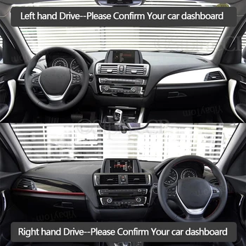 Avto nadzorna plošča Pokrov Dash Blazino za BMW Serije 1 F20 2012-2017 116i 118i 120i 125i Auto Non-slip Sonce Odtenek Pad Preprogo