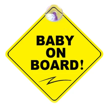 Avto Nalepka Baby ON BOARD Opozorilo Varnostni Znak Nalepke, Vinilne Nalepke Avto Styling za Telo Vrata Okno Nalepke