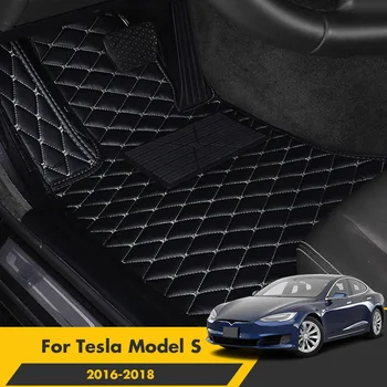 Avto Predpražnike Za Tesla Model S 2016 2017 2018 Preproge Notranjost Avtomobilov Avto Styling Zaščitnik Pedala Foot Pad Po Meri