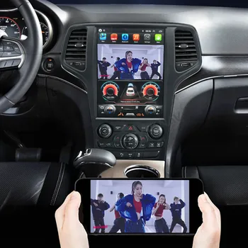 Avto radio predvajalnik za jeep grand cherokee-2017 android auto stereo sprejemnik, video predvajalnik, gps navigacijo, vodja enote