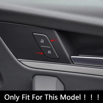 Avto Styling Vrat Stikalo za Odklepanje Tipk Kritje Decals Trim Za Audi Q5 DV 2018-2020 Notranja Oprema Spremenjen