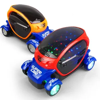 Baby Fantje Električni Univerzalni Avto Model 3D Lahka Glasba Igrača za Otroke, Igre Darilo