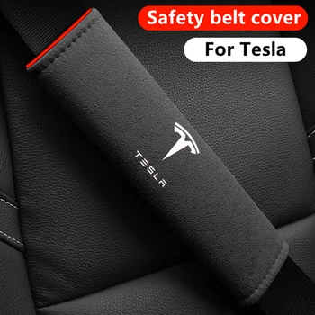 BAFIRE 2021 Visoke kakovosti Pasom Sedeža Kritje Za Tesla Model 3 Model X Model S Model Y Avto Ramenski Trak Zaščitnik S Tesla Logotip