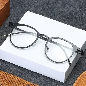Barvita Geometrijske Zlitine Okvir Očal Za Moške, Ženske Spolne Super Lahek Okvir Eye Glasses Computer Vision Care Obravnavi Očala