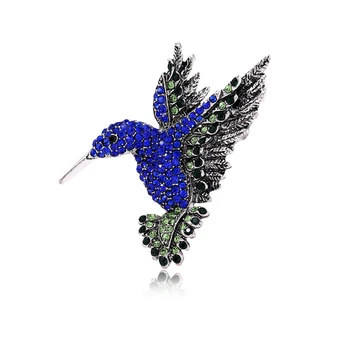 Barvita Nosorogovo Hummingbird Broška Živali Broške za Ženske Koreja Moda Corsage Breastpin Letnik Živali Broška Zatiči Darilo