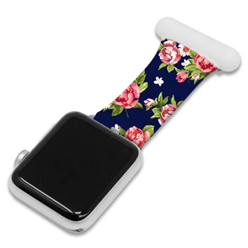 Barvita Silikonski Trak Za Apple Gledati Serije 6/MP/5/4 42MM 44 Zdravnik, medicinska Sestra Pin Watchband Za iwatch 3/2/1 38 MM 40 MM