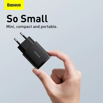 Baseus 20W USB Polnilnik z Dvojno Polnjenje Vrata Podporo Tip C PD Hitro Polnjenje Telefona Polnilnik Za iPhone 12 XS Pro Max 11 Mini Plus 8