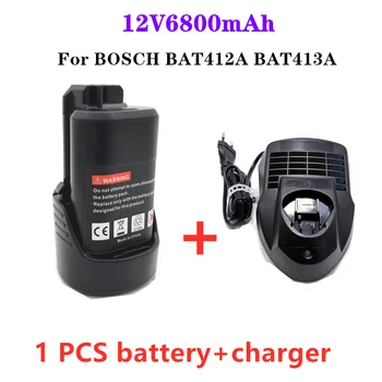 BAT411 ročna Orodja Baterije za 10,8 v 12v 6800mah Li-ionska Baterija za Bosch 2 607 336 013, 2 607 336 014 2 607 336 333 12V 6.8 Ah
