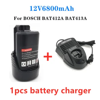 BAT411 ročna Orodja Baterije za 10,8 v 12v 6800mah Li-ionska Baterija za Bosch 2 607 336 013, 2 607 336 014 2 607 336 333 12V 6.8 Ah