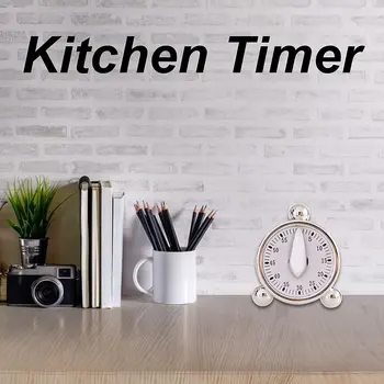 Baterija-brezplačno Mehanski Časovnik Priročnik Timer Za Kuhanje Učenje Peko Vaja 60 Minut Kuhinjski Timer