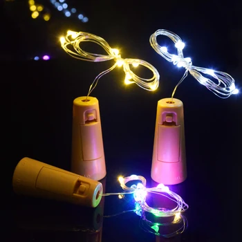 Baterija napaja iz plute steklenico vina svetlobe 1m / 2m DIY LED niz lightbar svetlobe rojstni dan steklenico vina zamašek svetlobni trakovi