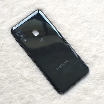 Baterijo Nazaj Stanovanj Pokrovček Za Samsung Galaxy A20E A20 E 3D stekla, Vrata Zadaj Stanovanj Zaščita Telefona Zamenjava Primeru Logotip
