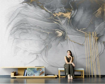 Beibehang po Meri Nordijska ročno poslikano povzetek sodobne marmorja, dnevna soba, TV sliko za ozadje stene papirjev doma dekor
