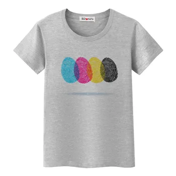 BGtomato pisane prstnih tshirt kreativna zasnova majica s kratkimi rokavi ženske modni ulične kul vrhovi prstnih majica s kratkimi rokavi ženske