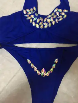 Bikini Diamond Kopalke Kristalno Ženske Kopalke Golih Bikini Brazilski Nosorogovo Plažo push up Bikini 2019 Povoj Biquini