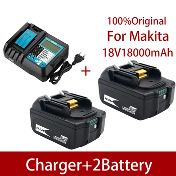 BL1860 Polnilna Baterija 18 V 18000mAh Litij-ion baterija za Makita Baterija 18v BL1840 BL1850 BL1830 BL1860B LXT 400+polnilec