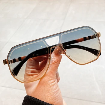 Blagovne znamke Pilot moška sončna očala Moda Kovinski Rimless Gradient sončna Očala Famale Moški Očala Vožnje Odtenki Ženske UV400