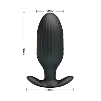 Bluetooth APLIKACIJO Remote Control Elektro Šok Analni Vibrator za Moške Prostate Massager Vibriranje Rit Plug Odraslih Spolnih Igrač Za Moške, Ženske