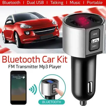 Bluetooth, FM Oddajnik Zvoka Aux Modulator Dvojno USB Hiter Avto Polnilnik, Prostoročno opremo Bluetooth Kliče Komplet Avto Radio MP3 Predvajalnik