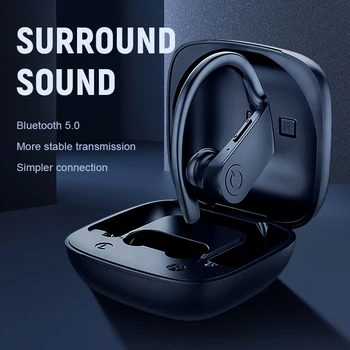 Bluetooth slušalke 5.0 TWS Brezžični Headphons slušalke Šport Čepkov 3D Stereo Gaming Slušalke Z Mikrofonom Polnjenje Polje za telefon
