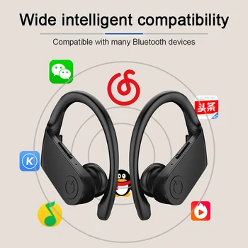 Bluetooth slušalke 5.0 TWS Brezžični Headphons slušalke Šport Čepkov 3D Stereo Gaming Slušalke Z Mikrofonom Polnjenje Polje za telefon