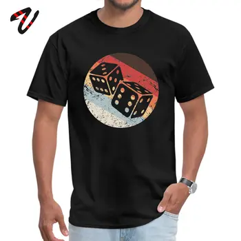 Bombaž Moški T-Shirt Boardgames Retro Vintage Hobi Tees Dnd Kocke Tiskanja Poletje Vrhovi Tshirt 2019 Priljubljena Crewneck T Shirt Debelo