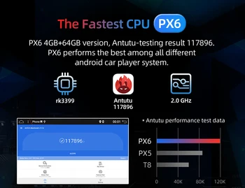Bosion PX6 4GB RAM+64GB ROM DSP Android 10 Za Mitsubishi Lancer 2007-2013 Avto Radio Multimedijski Predvajalnik Videa, GPS Navigacijo, WIFI