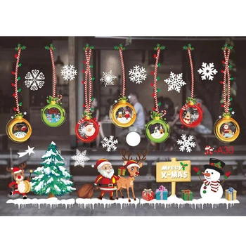 Božič Nalepke izbirnih Stenske Nalepke za Dom Dekor Božič Okno Nalepke DIY
