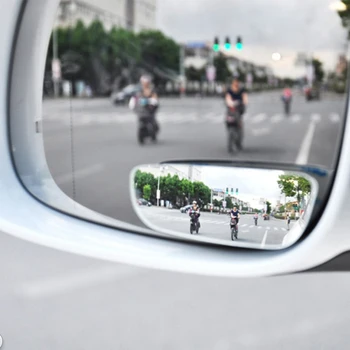 Brez okvirjev Avto Pomožne Blind Spot Ogledalo 360 Stopnja širokokotni Konveksna Parkiranje Auto Rearview Nastavljivo Ogledalo pribor 2020