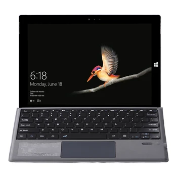 Brezžična Tipkovnica S sledilno ploščico Za Microsoft Surface Pro 3 4 5 6 7 Bluetooth, združljiva Tablični računalnik Prenosni računalnik Touchpad USB PU Usnje