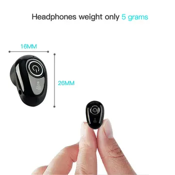 Brezžične Slušalke za V Uho Nevidno Čepkov Prostoročne Stereo Slušalke z Mikrofonom za iPhone Huawei Mate 30 Mini Bluetooth Slušalke