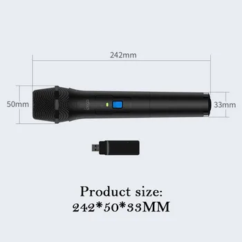 Brezžični Mikrofon za Vklop/PS4/PS3/xboxone/Wiiu/EN Uni-directional Igra Mikrofon (brez Baterije)